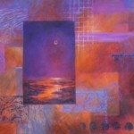 As the “Lunar Glows” — A Step-by-Step Process of A Full Moon Painting